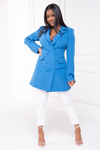 Double Breasted Blazer Dress (Blue)