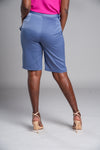 Satin Bermuda Shorts (Slate)