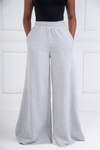 High Waist Wide Leg Sweat Pant (Grey)