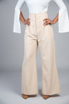 High Waist Wide Leg Pant (Tan)