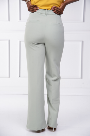 Front Seam Dress Pant (Sage)